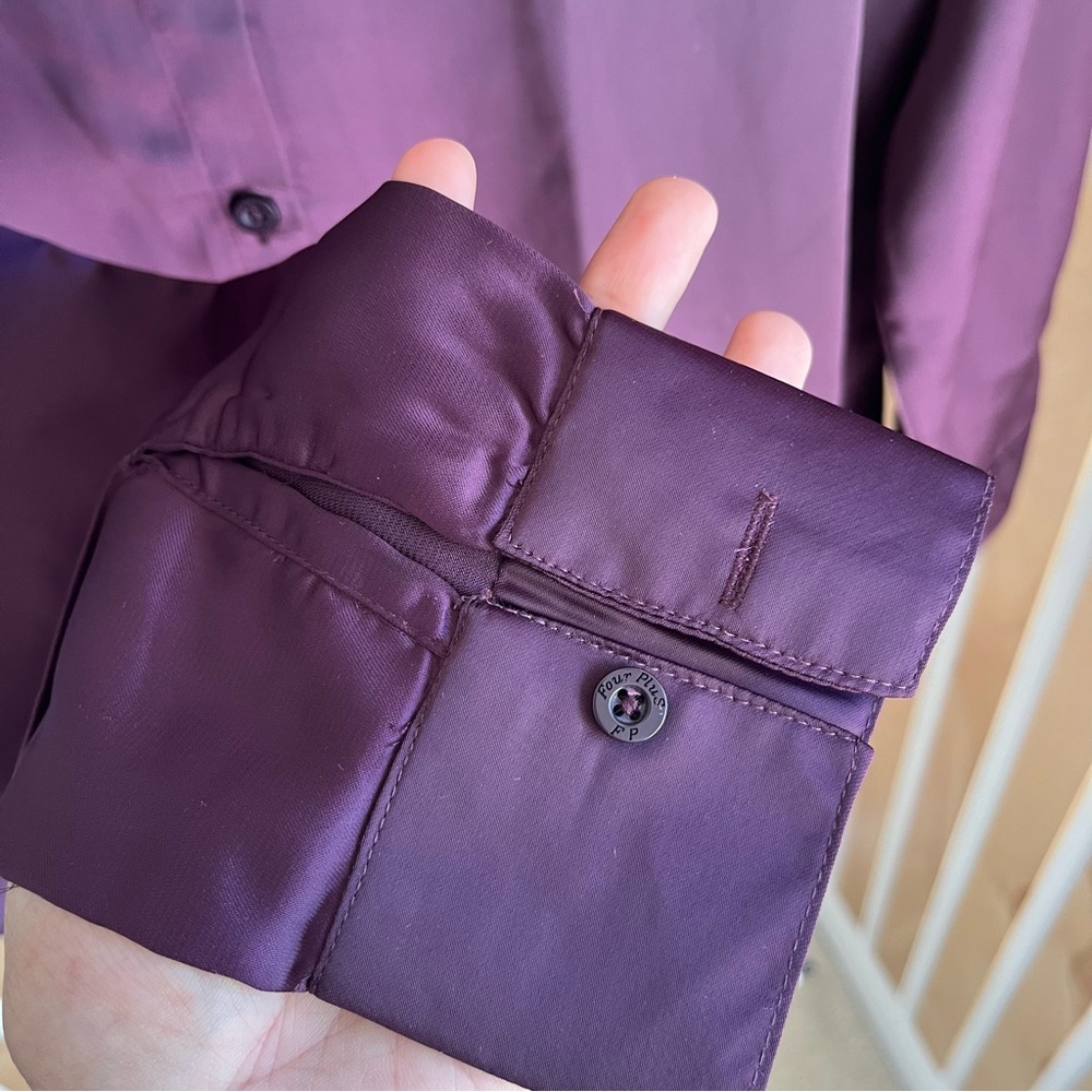 Purple Button-Up Shirt - Picture 3 of 5